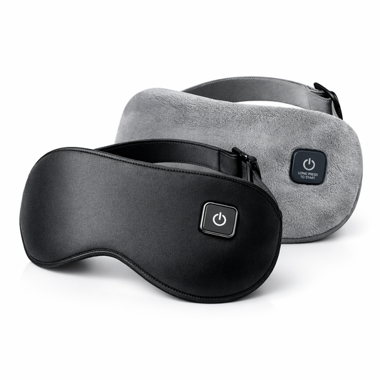 Dormivi cordless heated eye mask in black and grey
