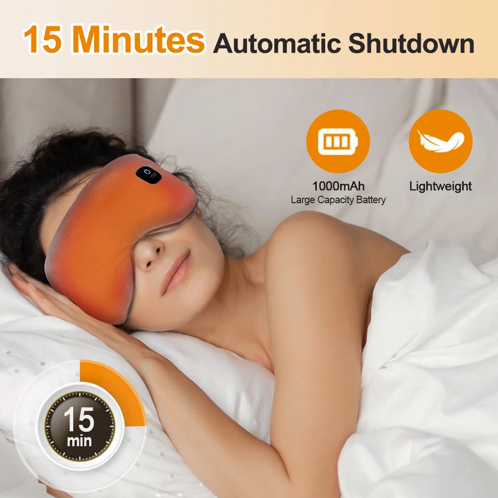 Heated eye mask lifestyle – spa-like eye care at home